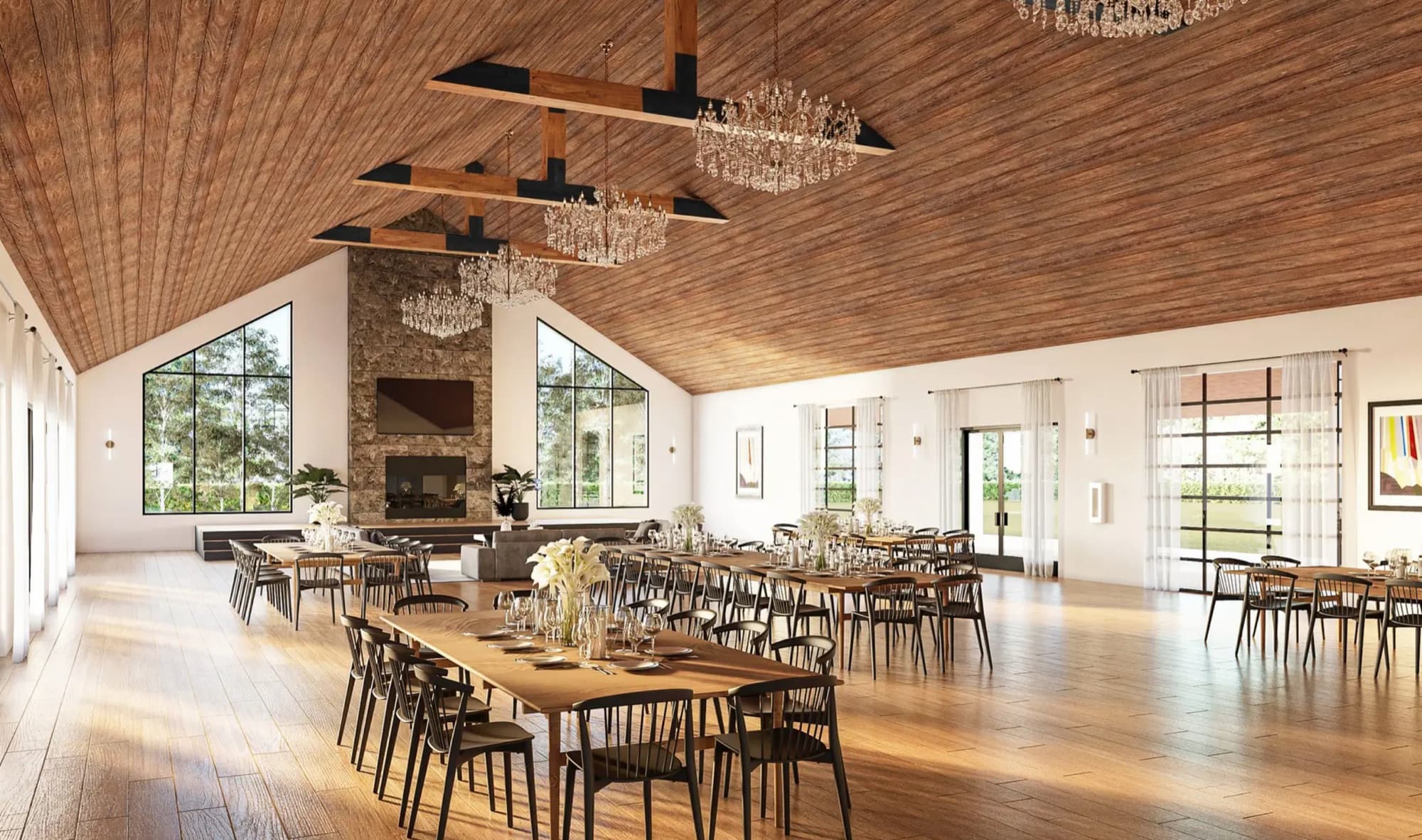 The ballroom at Timothy May Estate